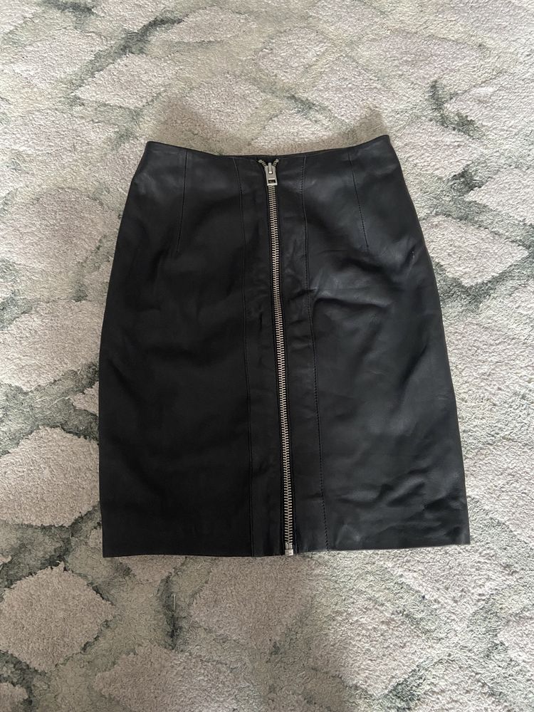 Allsaints кожаная юбка