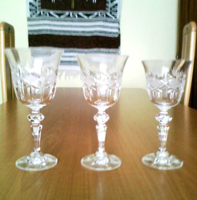 Conj.62 Copos Cristal Bohemia
