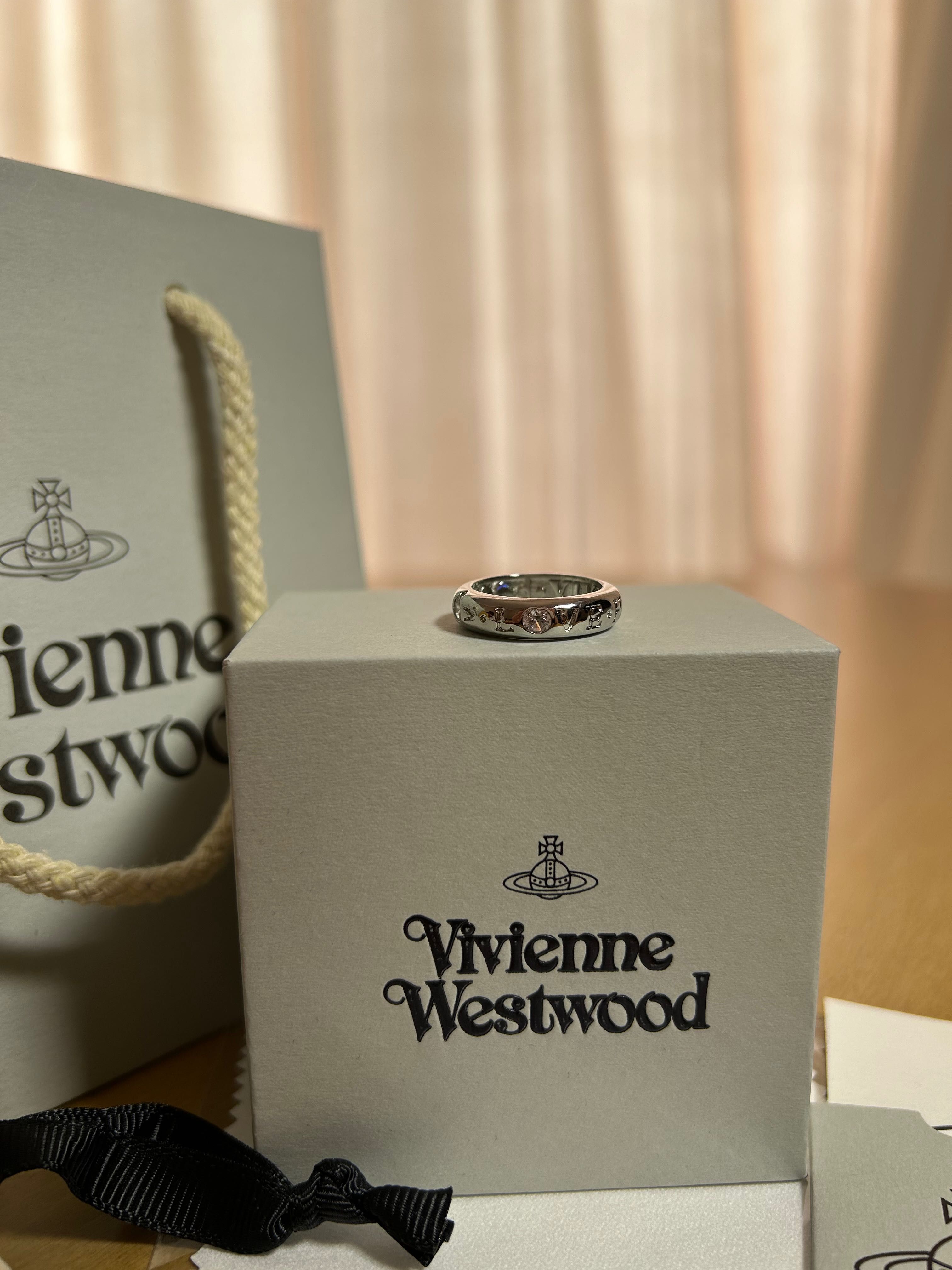 Vivienne Westood Silver Signet Crystal Ring кольцо каблучка оригинал