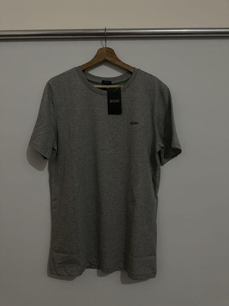 T-shirt BOSS Cinzenta/Azul