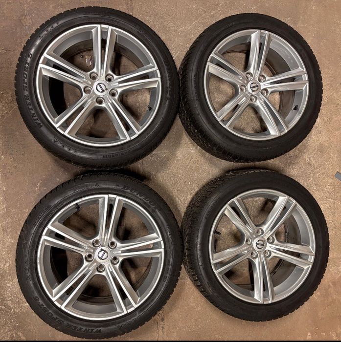 KOŁA 18 felgi Volvo V90 S90 5x108 opony zimowe Dunlop 4x 245/45R18