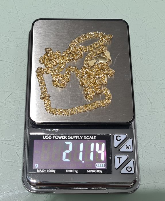 Nowy złoty Łańcuszek Galibardi 60cm pr.585