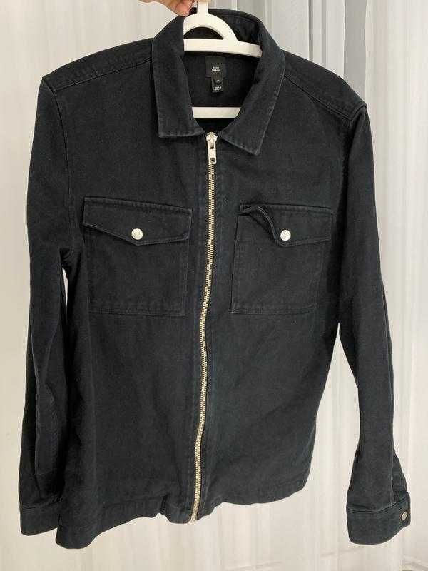 Плотная джинсовая куртка рубашка River Island