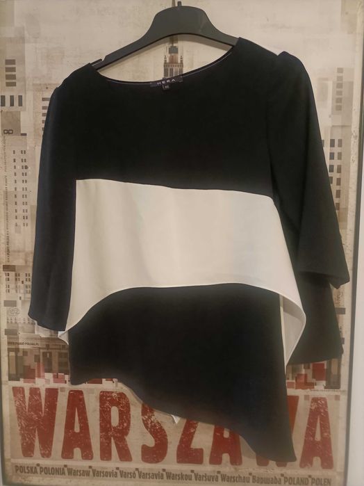 Hera bluzka czarno biała 40