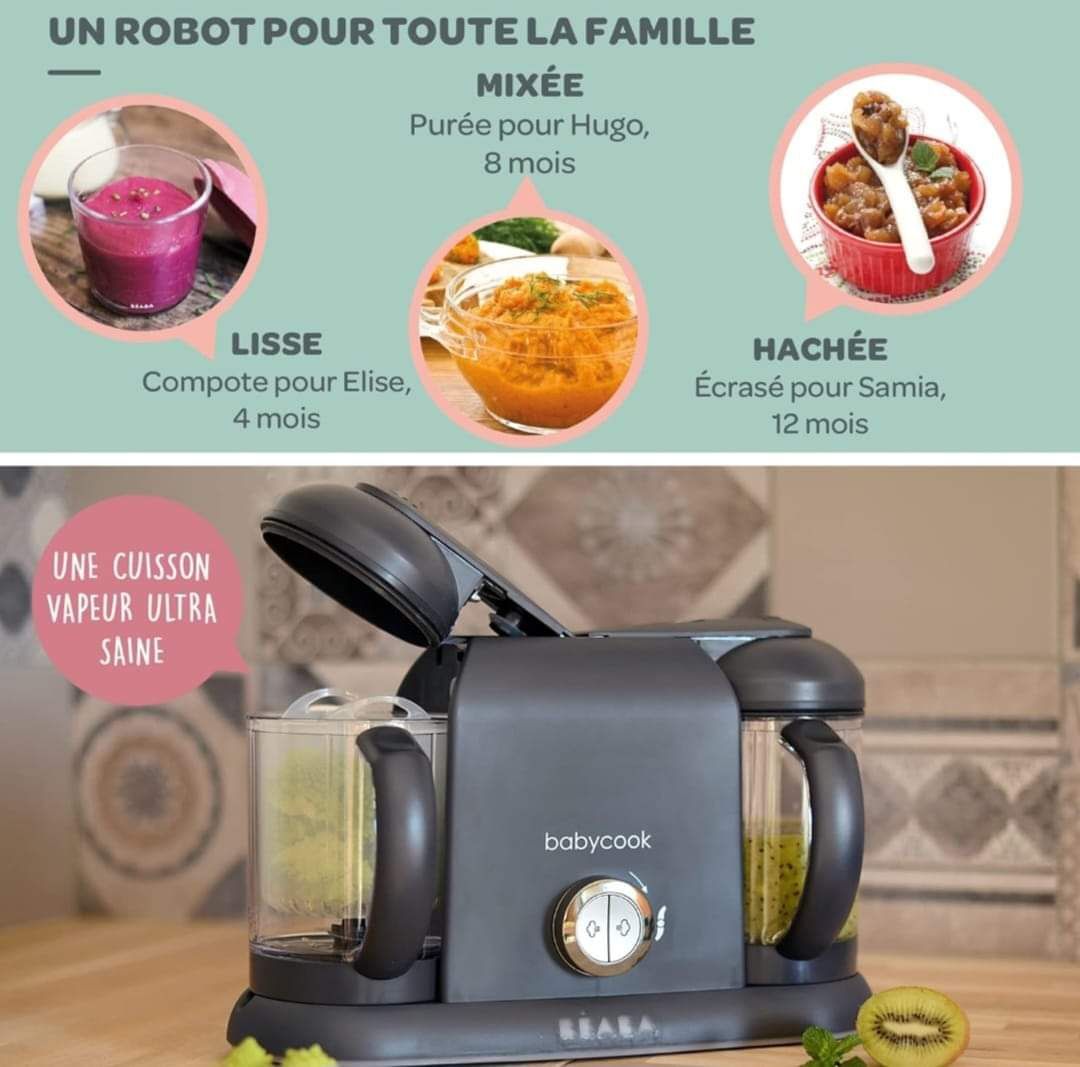 BÉABA, Babycook Duo, Baby Blender 4 w 1 parowar