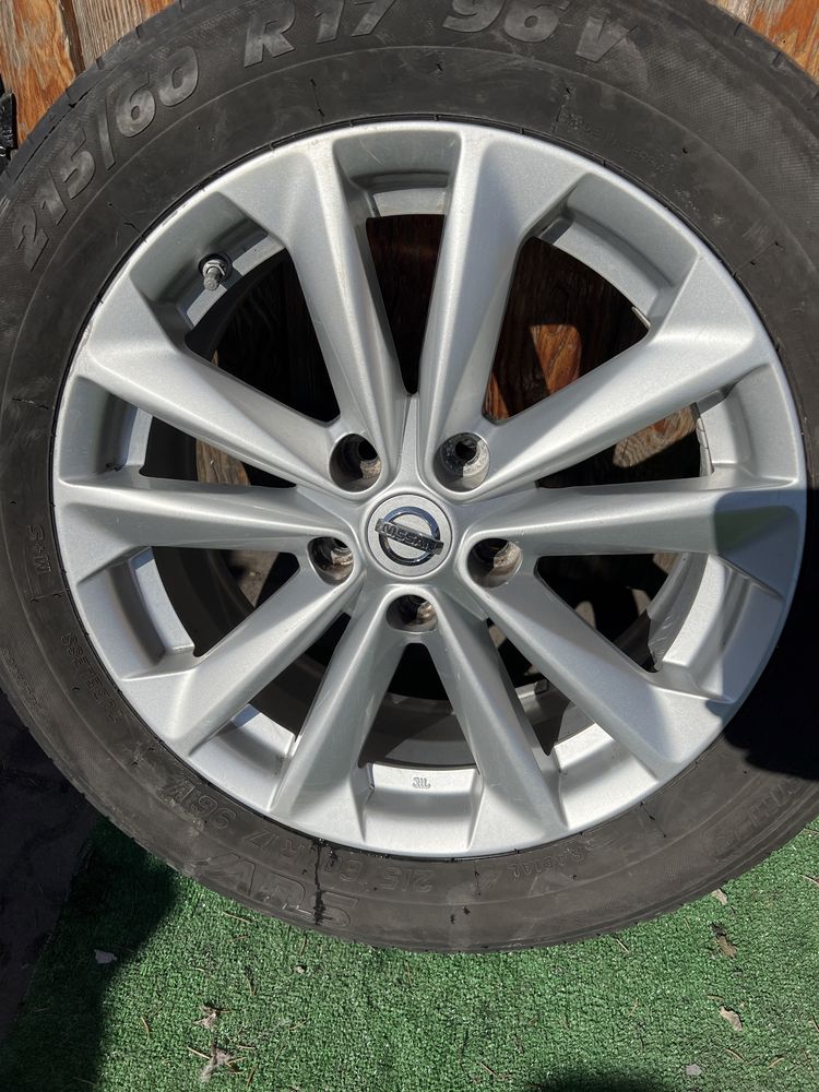 Akufelgi 5x114.3 Nissan oryginał 17 cali bez opon