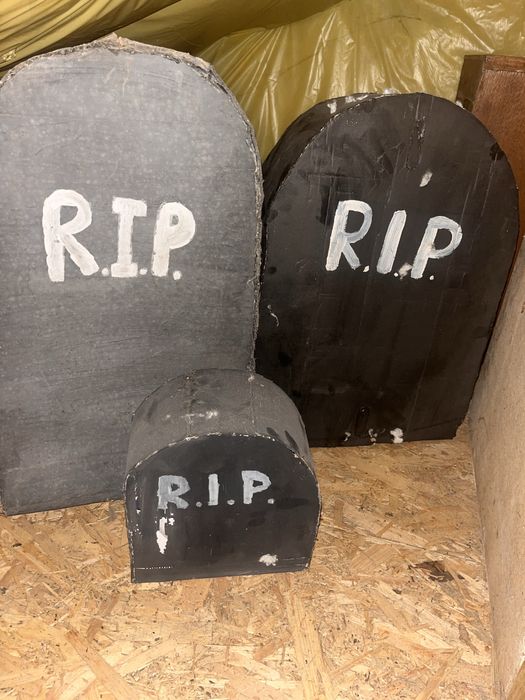 Rip ozdoby na halloween grobowce