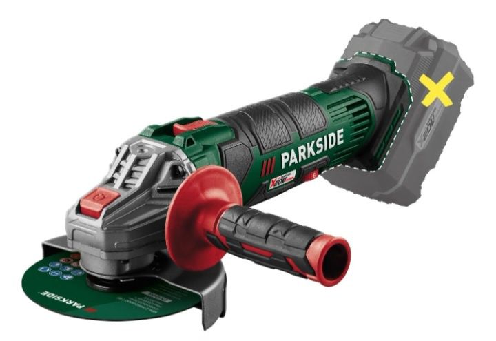 Szlifierka kątowa akumulatorowa Parkside PWSA 20 LI X20 VTEAM