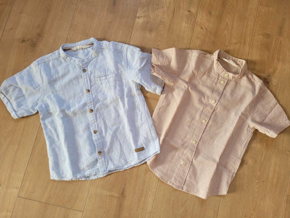 Zestaw ubranek chłopięcych koszule sweterek świąteczny r. 98