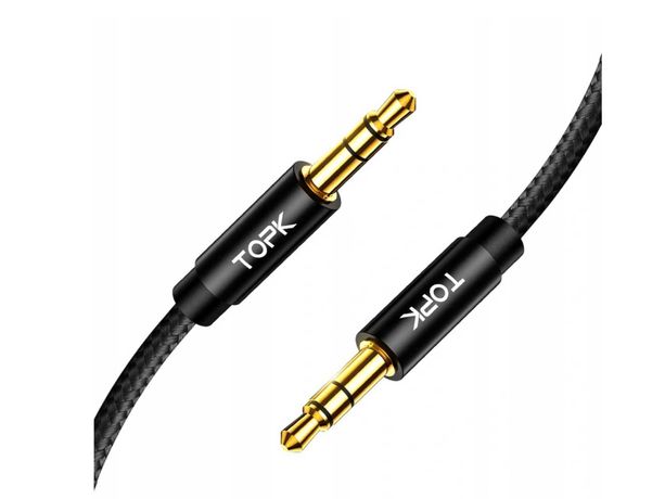 Kabel minijack (3,5 mm) - minijack (3,5 mm) / telefon - samochód 1m