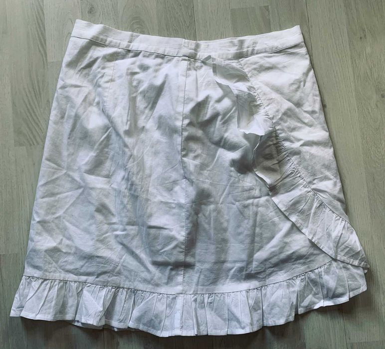 spódniczka biała, letnia - bez metki, wymiary w opisie