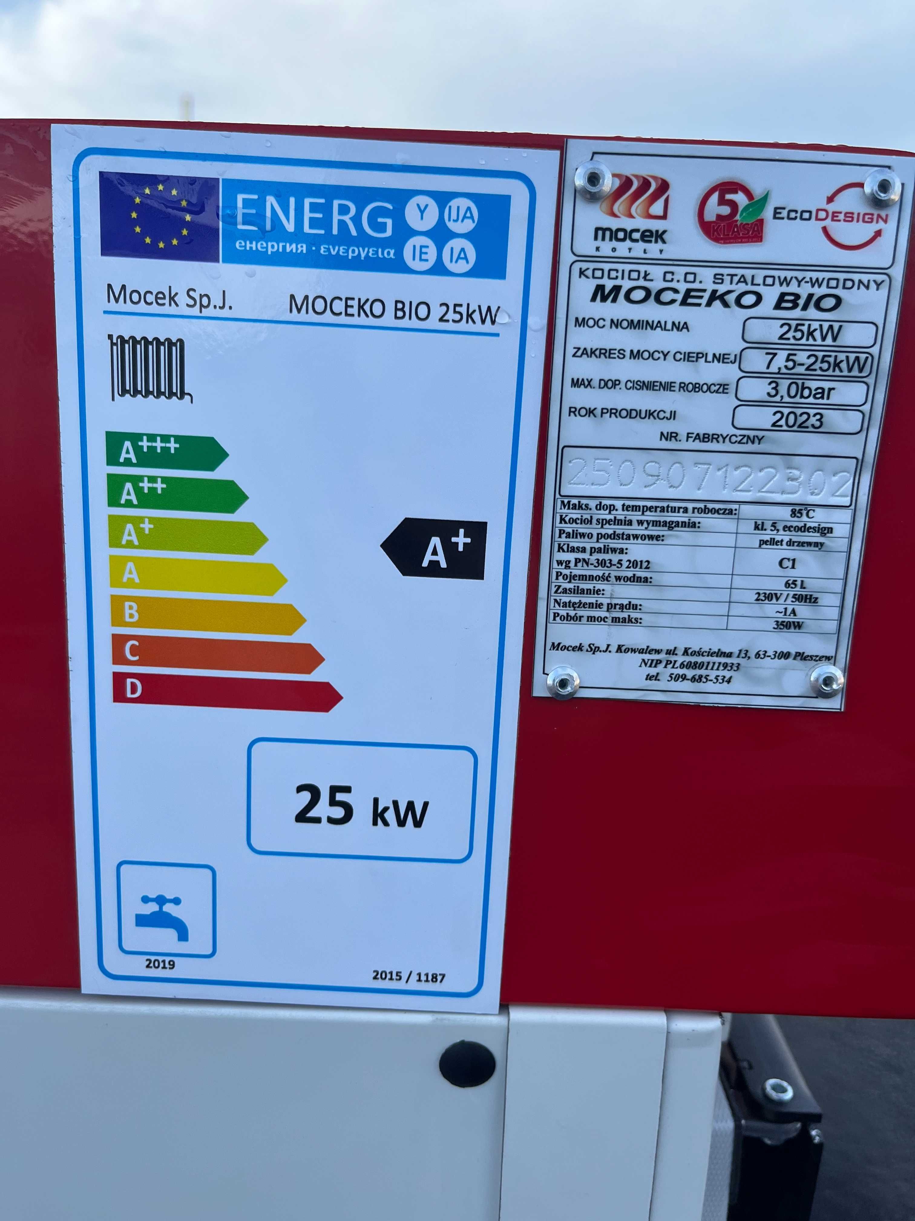 Mocek bio Kocioł na pellet 25 kw  pelet  super palnik drewno