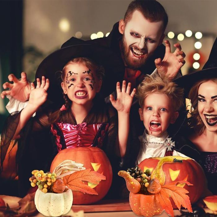 ZOOMPIL Sztuczne Plastikowe Dynie na Halloween 2 sztuki