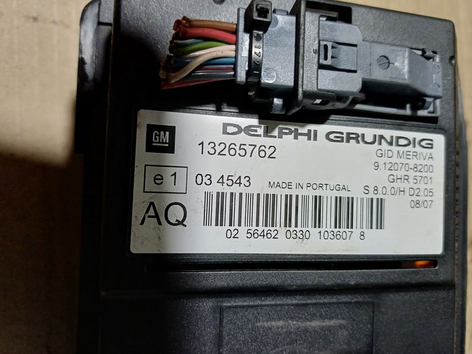 Opel Meriva A інформаційний екран дисплей магнітоли 13265762