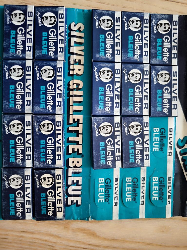 Żyletki Gillette Bleue Silver 16 paczek po 5 szt. PRL USA