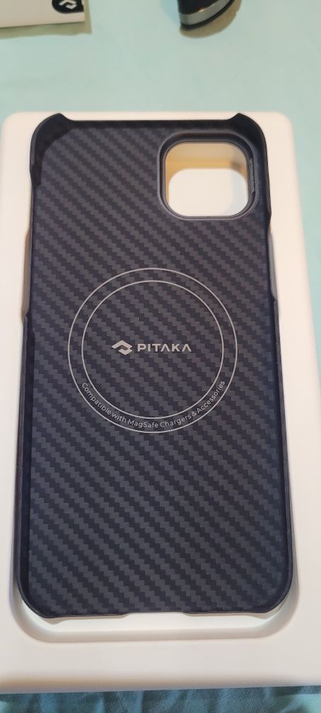 Case etui Iphone 14 plus pitaka aramid black mega ochrona