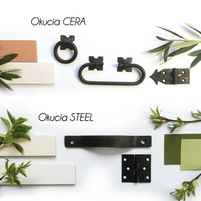 Postarzany drewniany aneks kuchenny w stylu retro - Producent mebli