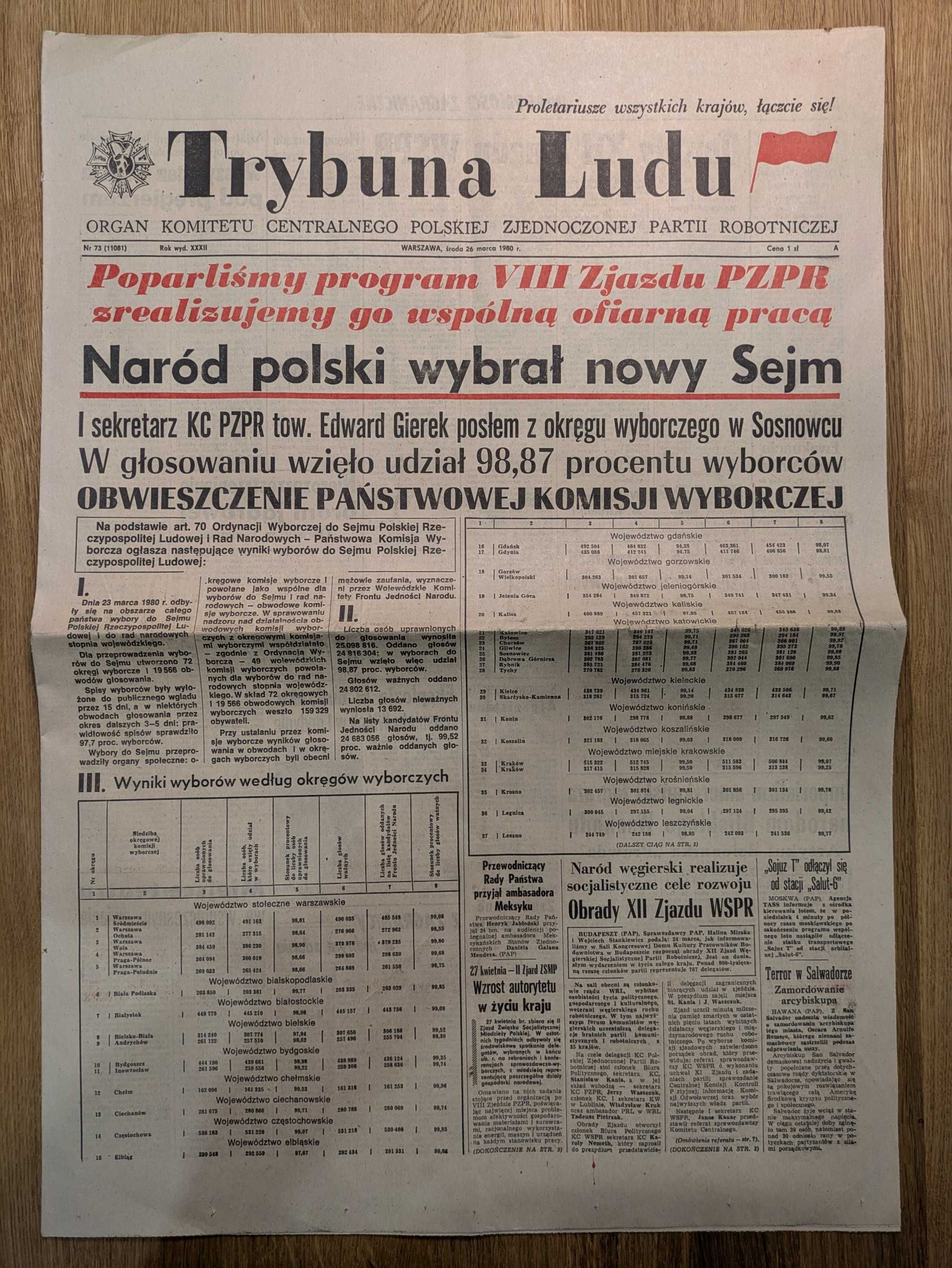 Trybuna Ludu nr 73 z 26 marca 1980r.