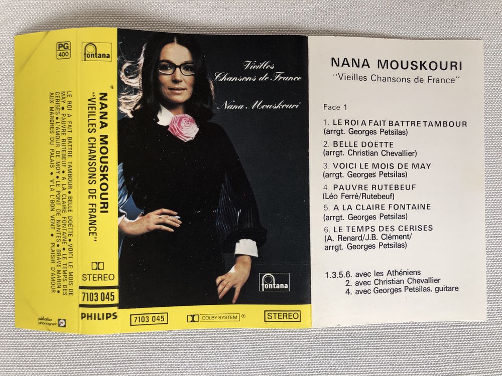 Oryginalna kaseta magnetofonowa Nana Mouskouri