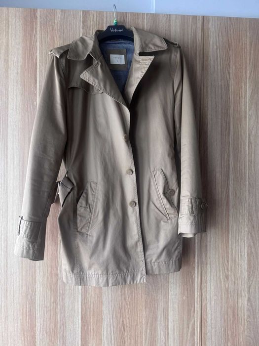 Płaszcz męski Tatuum L – trencz bawełniany beżowy