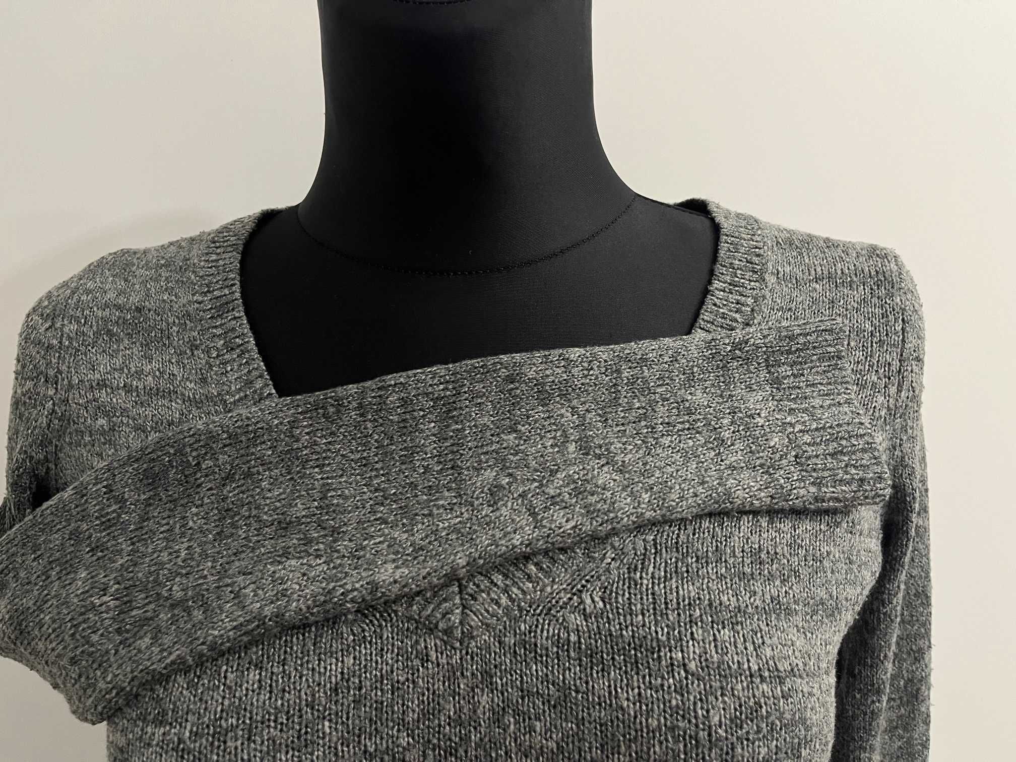 Sweter damski Abercrombie & Fitch kolor szary rozmiar S