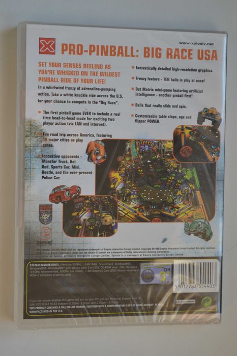 Pro-Pinball: Big Race USA  PC Nowa w folii