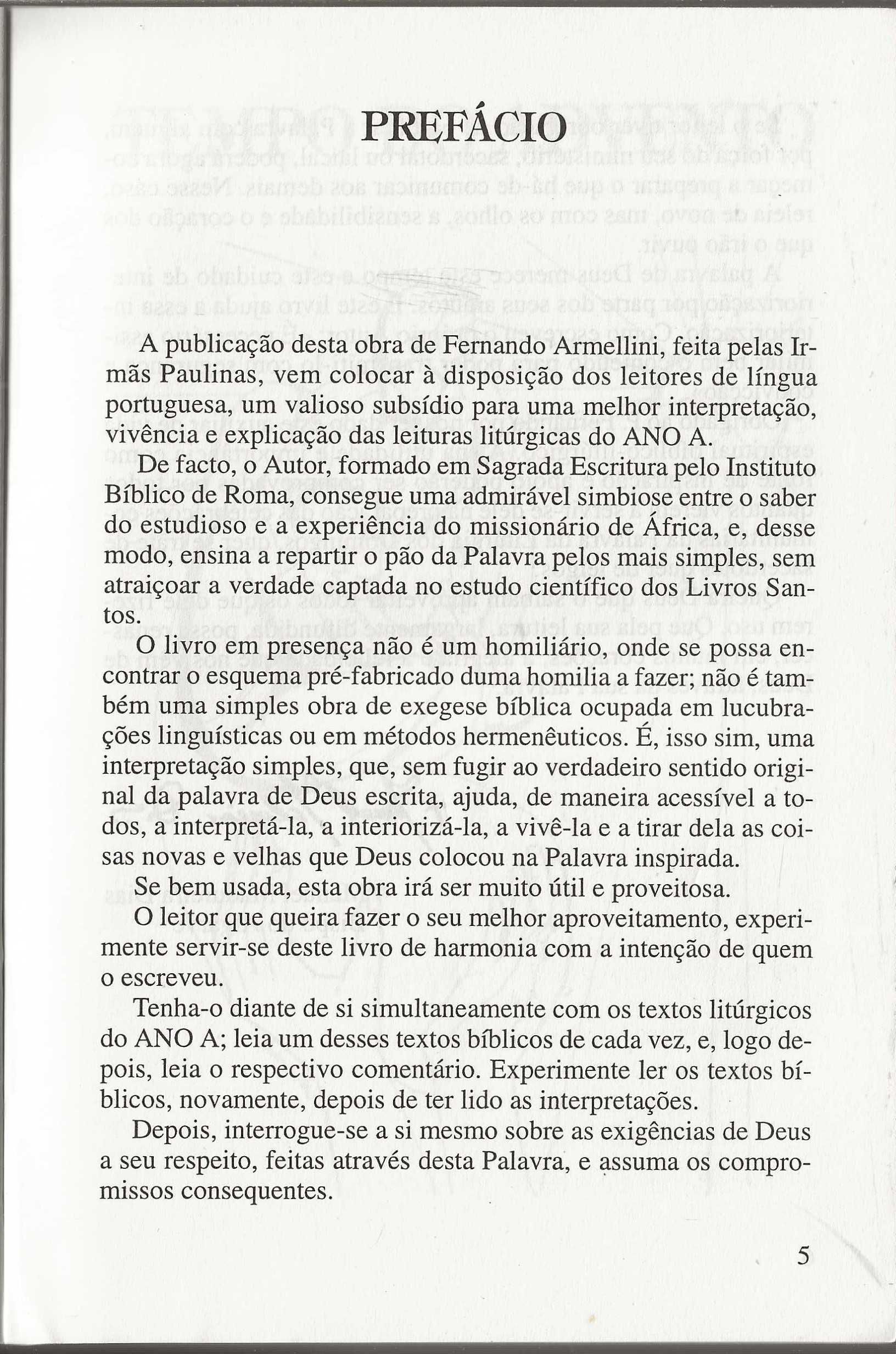O Banquete Da Palavra Ano A
