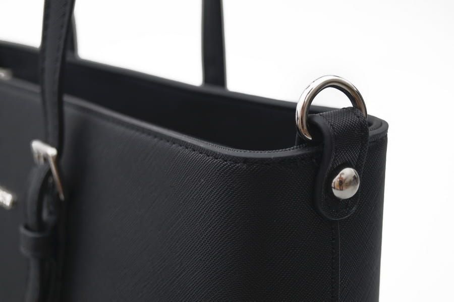 FLORA&CO torebka damska klasyczna sztywna z paskiem V048 khaki