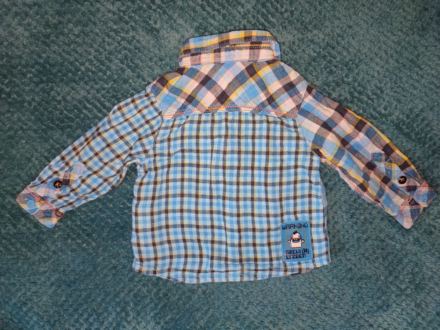 Bawełniana koszula w kratę dla chłopca Tup tup 74