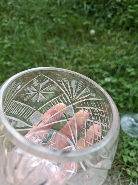 Kryształ z PRL cukiernica