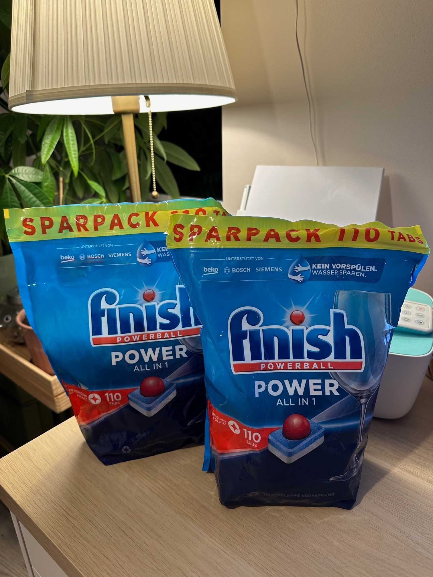 Kapsułki FINISH Power 3 in 1 110 sztuk Chemia z Niemiec