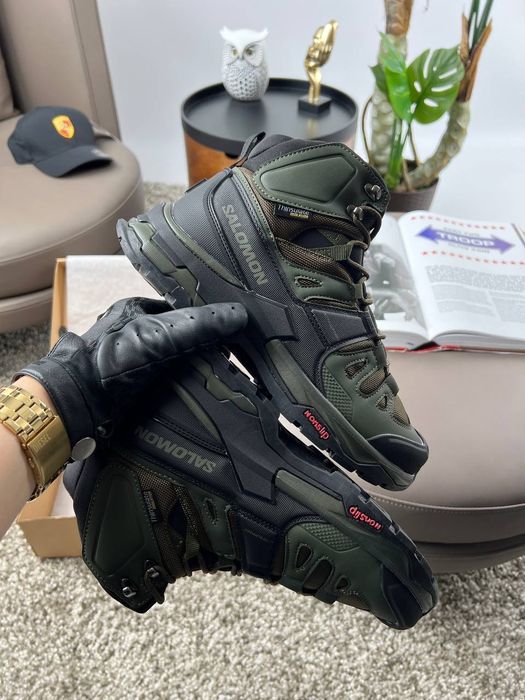 Мужские зимние кроссовки Salomon Quest 4 Gore-Tex Khaki 41-46 р