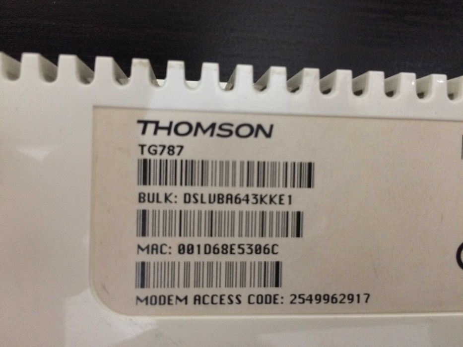 Thomson TG787 Router64584281637250122