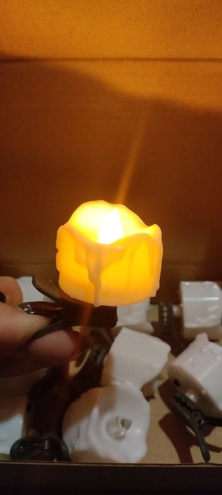 Lampki/świeczki z klipsami