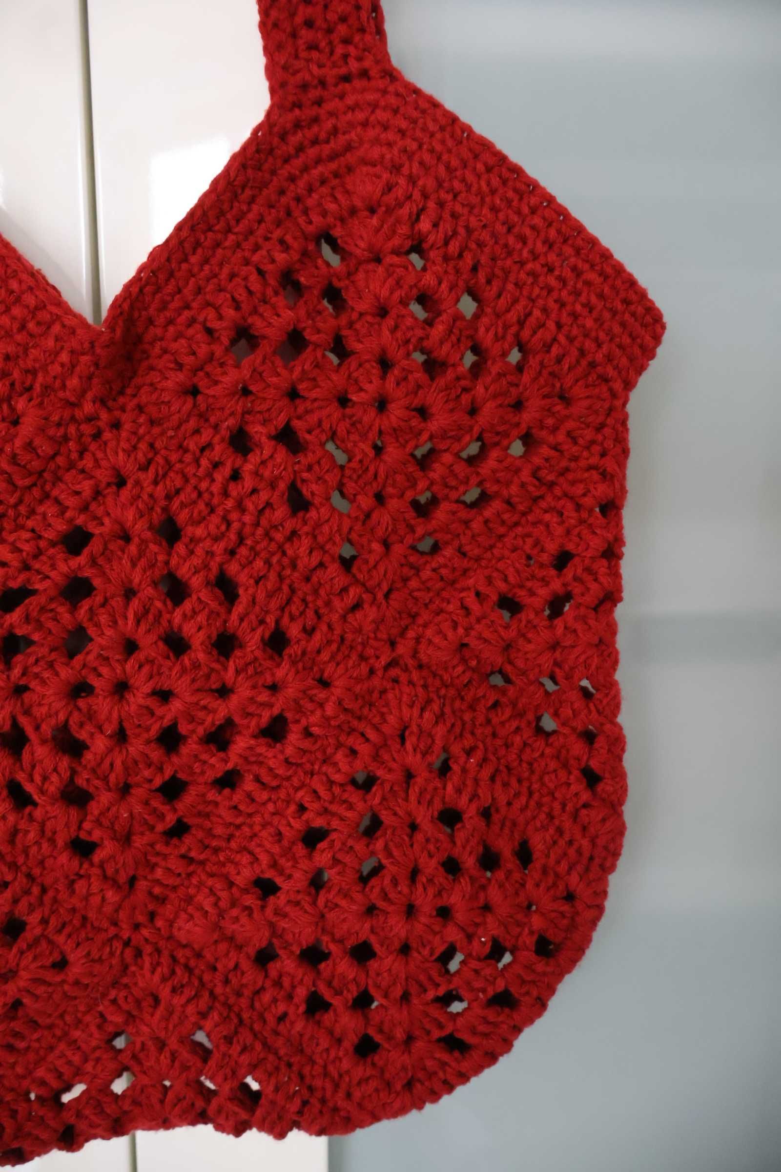 Szydełkowa siatka rękodzieło handmade