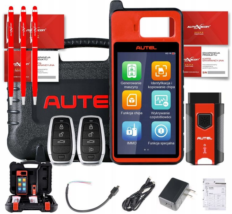 AUTEL KM100 PROGRAMATOR KLUCZY IMMO + 2 SZT KLUCZY DORABIANIE KLUCZY