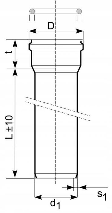 17 rur kanalizacyjnych 160x4,7/1000mm 1m oraz dwie 0,5m Magnaplast SN8