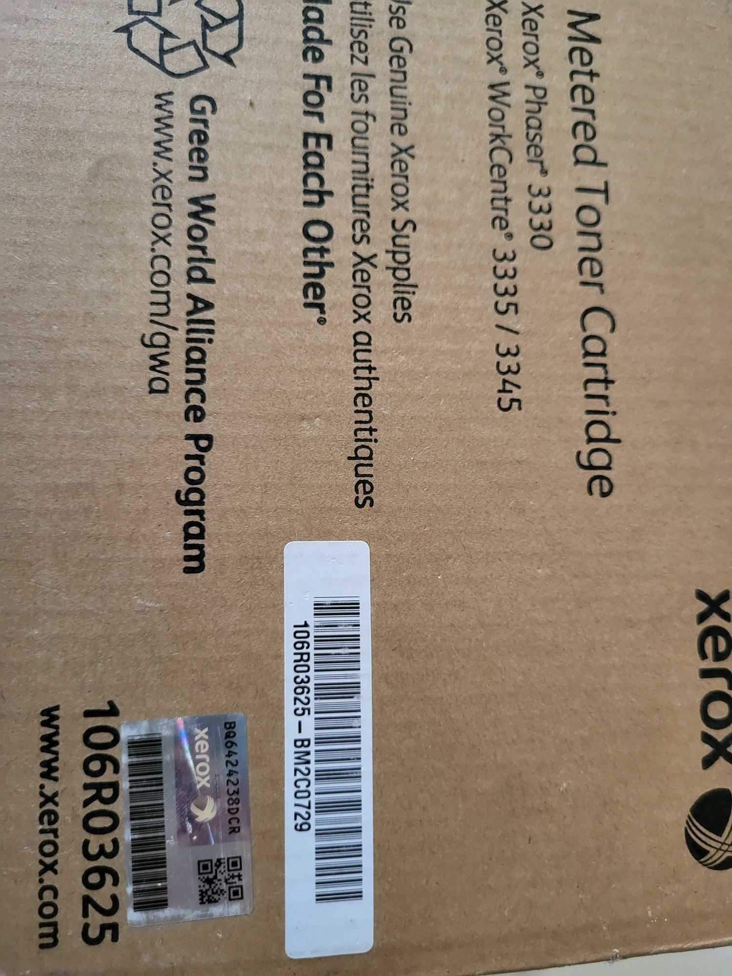 Тонер картридж XEROX 106R03625  3330/3335/3345 Оригінал