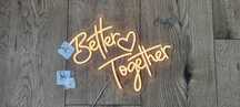 Napis LED ścianka USB Better Together wesele ślub