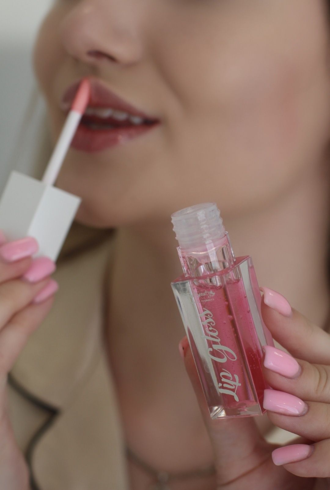 Блиск догляд з оліями для губ Top beauty Lip Gloss/Топ б'юті