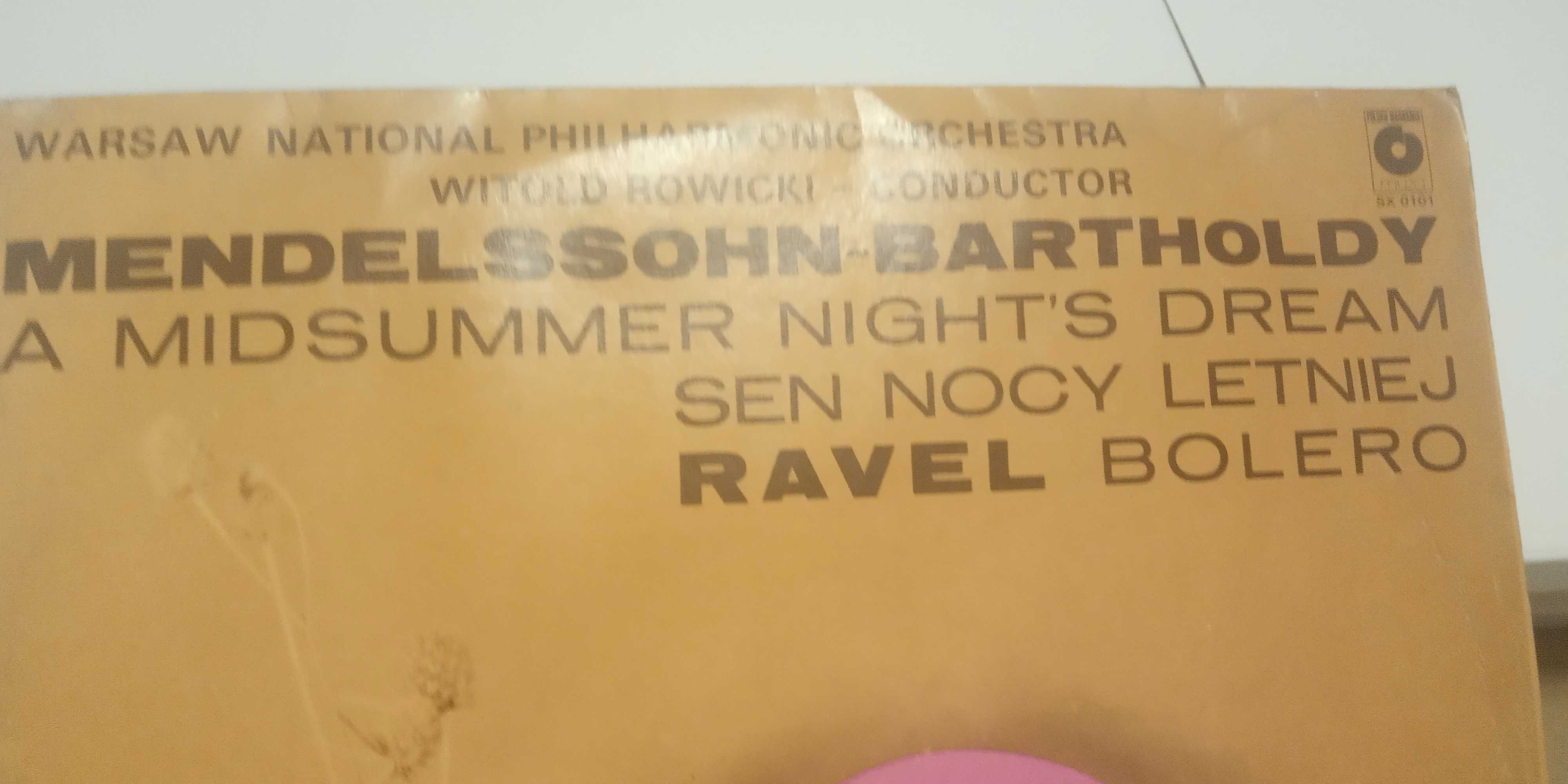 Mendelson Sen nocy letniej Ravel Bolero płyta winylowa vinyl!