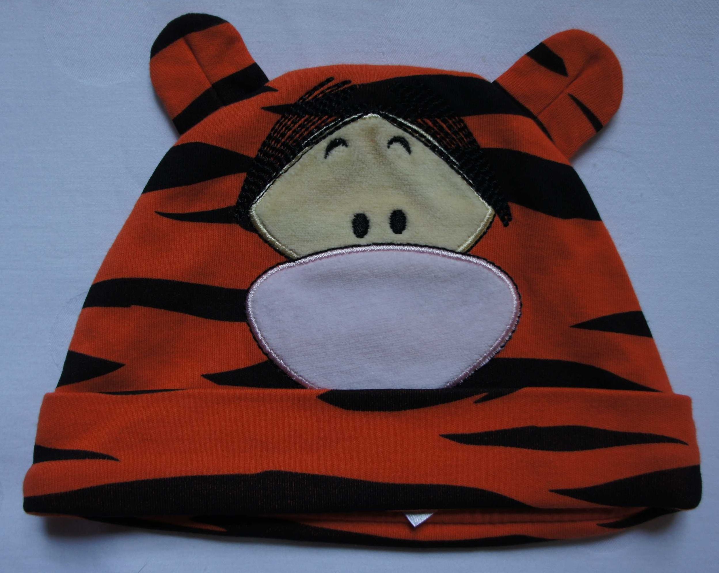 Czapka Tygrysek 6-9 m 68 / 40-42 cm dziecięca niemowlę Disney Kubuś Pu