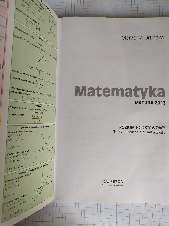 Obowiązkowa Matura z matematyki Operon