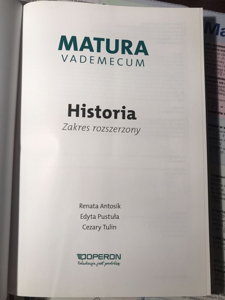 Vademecum Historia 2018 Operon