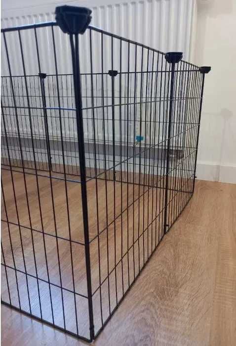 Metalowa zagroda kojec klatka dla królików świnek chomików 143x73x46