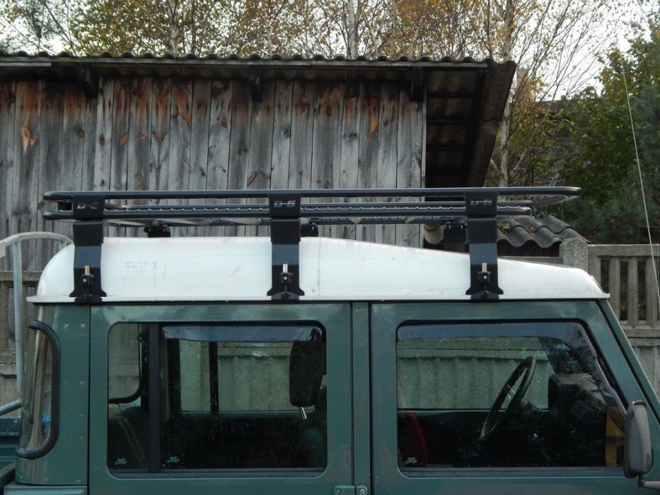 Bagażnik dachowy Land Rover Defender 130 Pickup z siatką