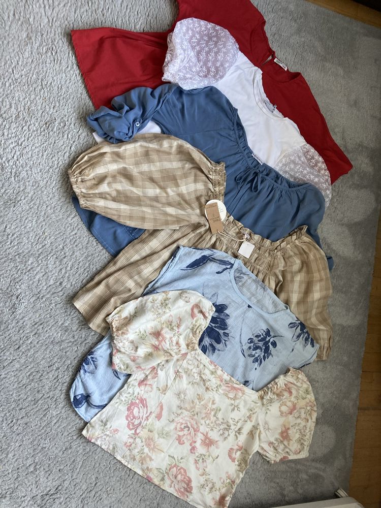 6 bluzek z wlasnej szafy duże rozmiary