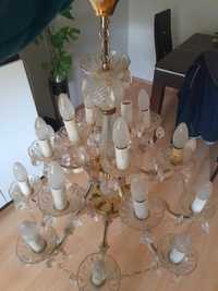 Żyrandol szklany z kryształami Maria Teresa | Lampa