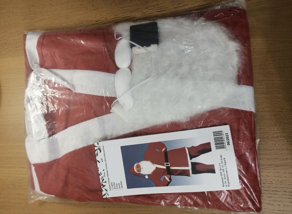 Strój mikołaja nowy