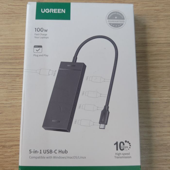 Koncentrator USB-C Ugreen 100w  5in1